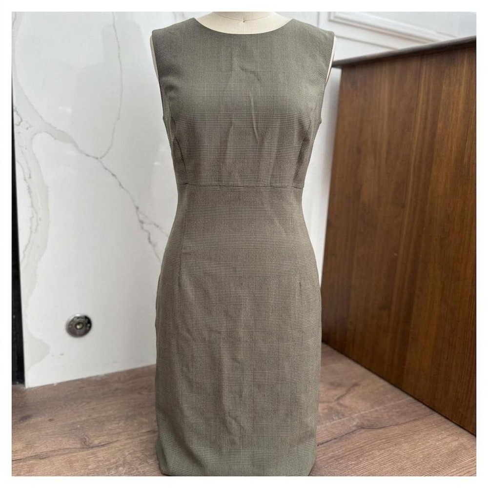 Vintage 90's Checkered Sheath Dress Womens size 16W Fall Academia Workwear